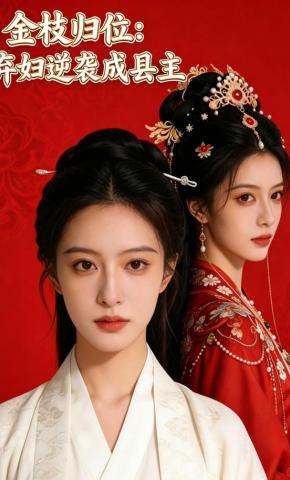 短剧《金枝归位：弃妇逆袭成县主》海报