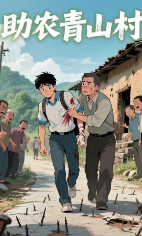短剧《助农青山村》海报