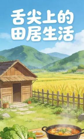 短剧《舌尖上的田居生活》海报