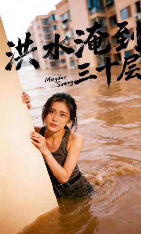 短剧《洪水淹到三十层》海报