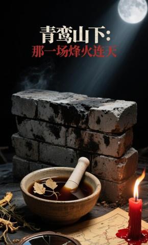 短剧《青鸾山下：那一场烽火连天》海报