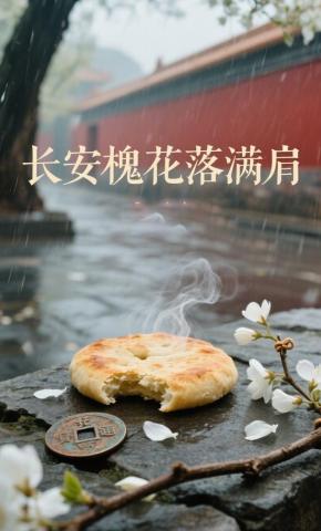短剧《长安槐花落满肩》海报