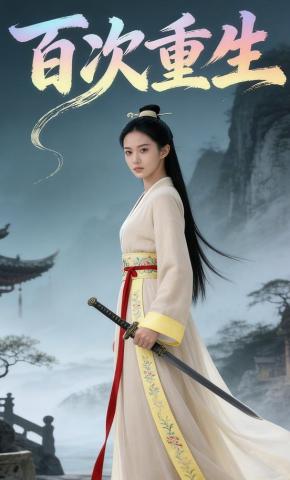 短剧《百次重生》海报