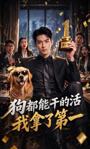 短剧《狗都能干的活，我拿了第一》海报