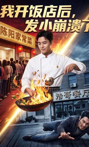 短剧《我开饭店后，发小崩溃了》海报