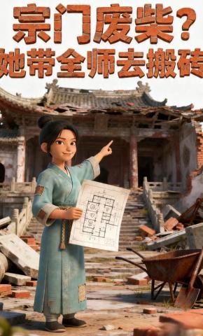 短剧《宗门废柴？她带全师去搬砖》海报