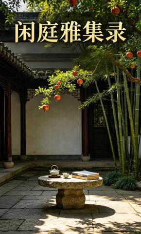 短剧《闲庭雅集录》海报
