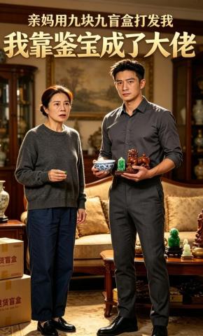 短剧《亲妈用九块九盲盒打发我，我靠鉴宝成了大佬》海报