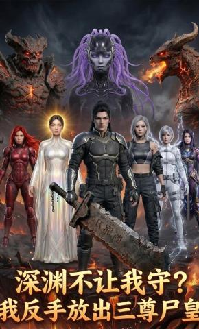 短剧《深渊不让我守？我反手放出三尊尸皇》海报