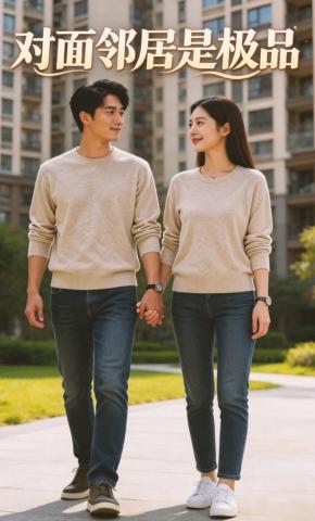 短剧《对面邻居是极品》海报