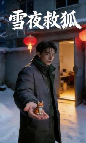 短剧《雪夜救狐》海报