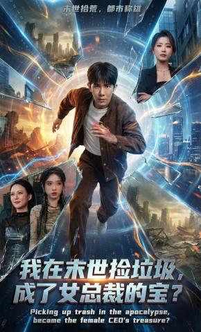 短剧《我在末世捡垃圾，成了女总裁的宝？》海报