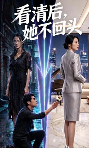 短剧《看清后，她不回头》海报