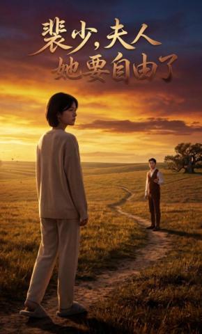 短剧《裴少，夫人她要自由了》海报