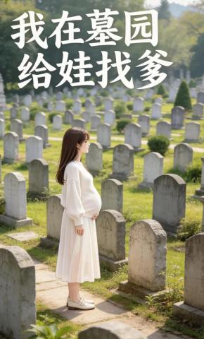 短剧《我在墓园给娃找爹》海报