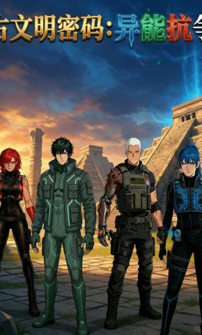 短剧《古文明密码：异能抗争》海报