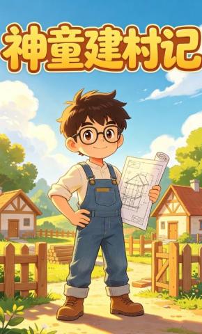 短剧《神童建村记》海报