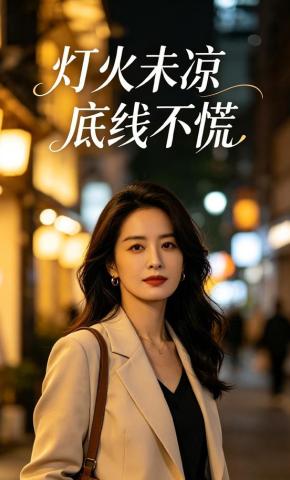 短剧《灯火未凉，底线不慌》海报