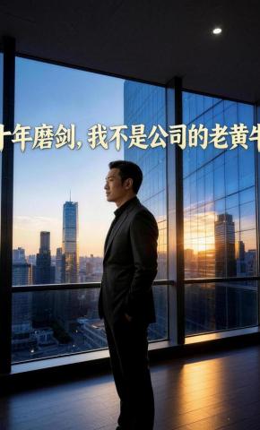 短剧《十年磨剑，我不是公司的老黄牛》海报