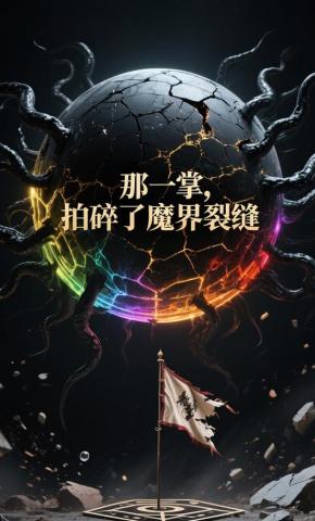 短剧《那一掌，拍碎了魔界裂缝》海报