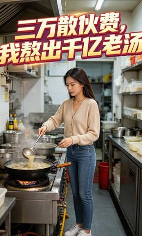 短剧《三万散伙费，我熬出千亿老汤》海报