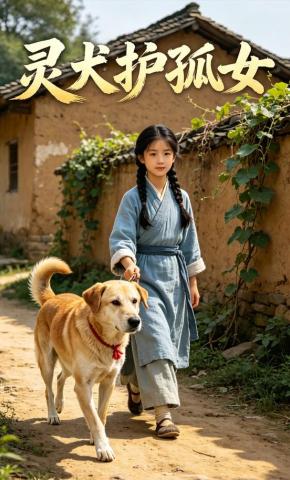 短剧《灵犬护孤女》海报