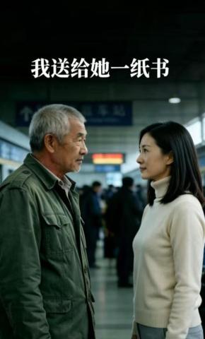 短剧《我送给她一纸书》海报