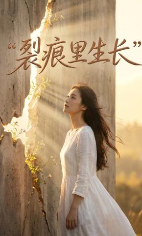 短剧《裂痕里生长》海报