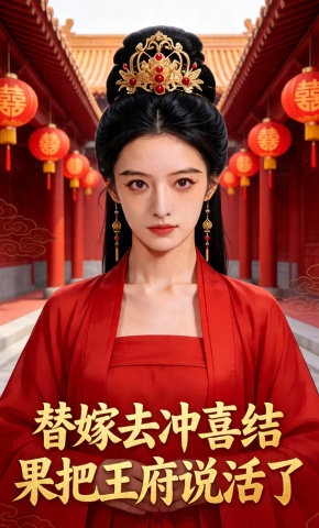 短剧《替嫁去冲喜，结果把王府说活了》海报