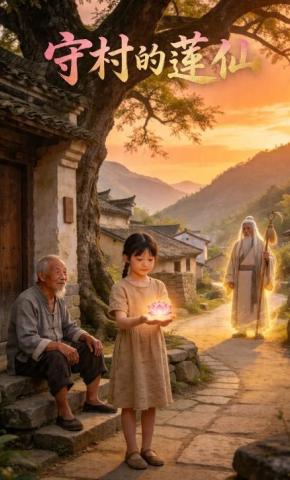 短剧《守村的莲仙》海报