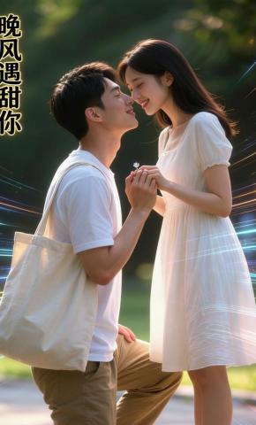 短剧《晚风遇甜你》海报