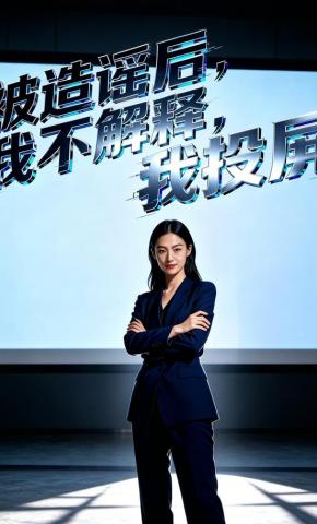 短剧《被造谣后，我不解释，我投屏》海报