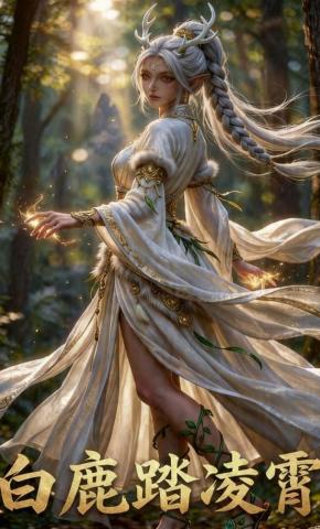 短剧《白鹿踏凌霄》海报