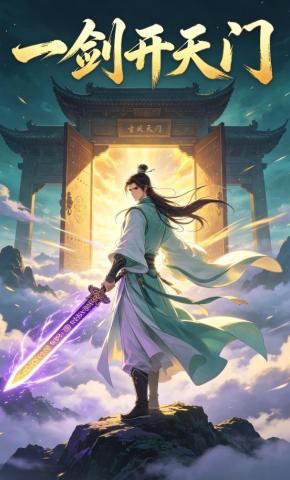 短剧《一剑开天门》海报