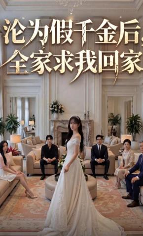 短剧《沦为假千金后，全家求我回家》海报