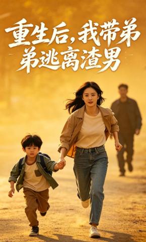 短剧《重生后，我带弟弟逃离渣男》海报