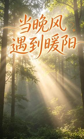 短剧《当晚风遇到暖阳》海报