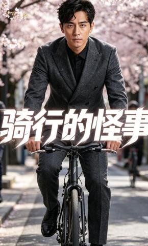 短剧《骑行的怪事》海报