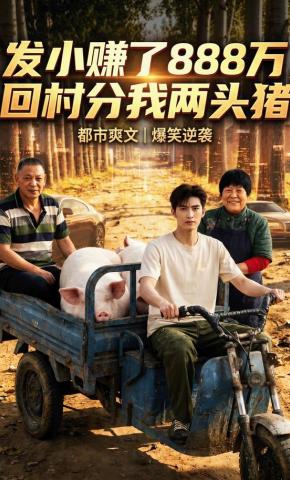 短剧《发小赚了888万，回村分我两头猪》海报