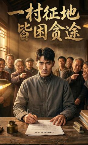 短剧《一村征地皆困贪途》海报