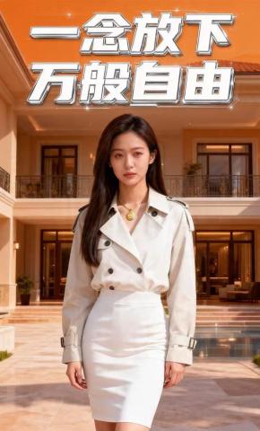 短剧《一念放下万般自由》海报