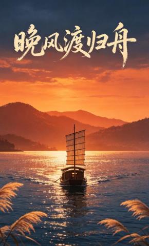 短剧《晚风渡归舟》海报