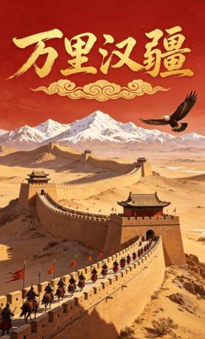 短剧《万里汉疆》海报