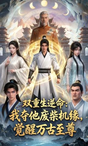 短剧《双重生逆命：我夺他废柴机缘，觉醒万古至尊》海报