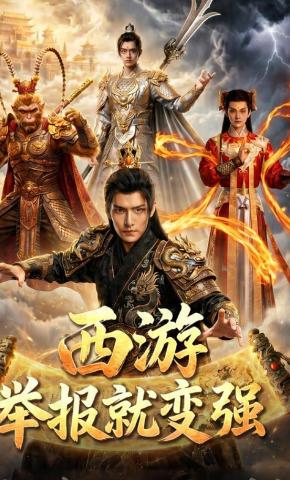 短剧《西游举报就变强》海报