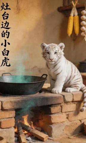 短剧《灶台边的小白虎》海报