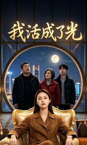 短剧《我活成了光》海报