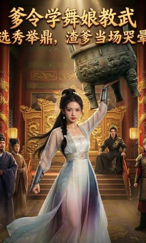 短剧《爹令学舞娘教武，选秀举鼎，渣爹当场哭晕》海报