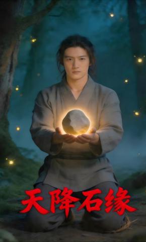 短剧《天降石缘》海报