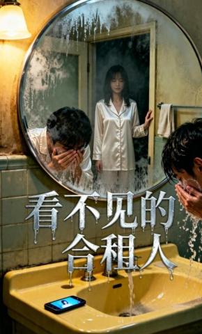 短剧《看不见的合租人》海报